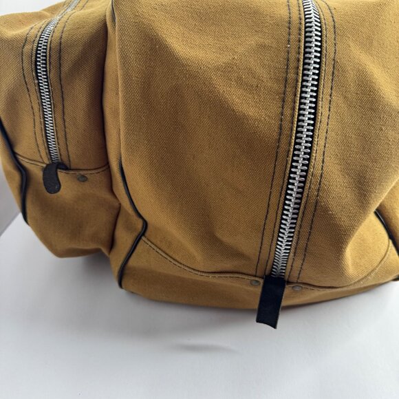 Vintage Kolpin Sportsmans Jet Bag Large Duffel in Tan Fawn Vacationcore Camping - Picture 5 of 12